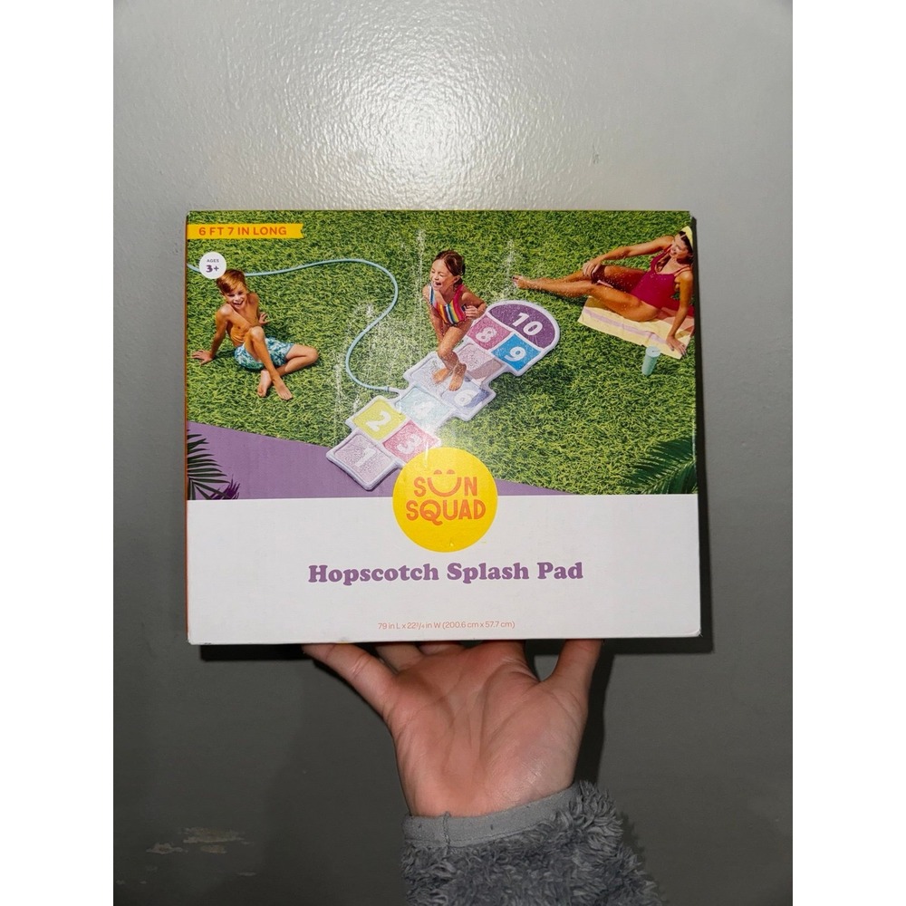 NEW! Sun Squad Hopscotch Splash Pad 6ft 7in Ages 3+